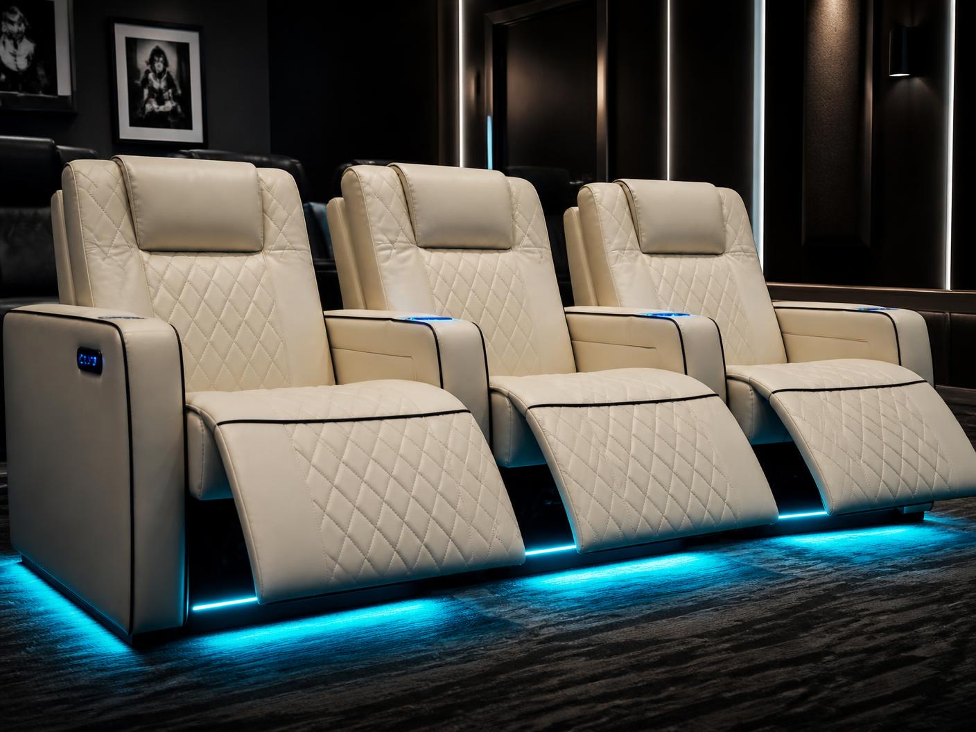 Director's Cinema Row — The front row, permanently reserved.